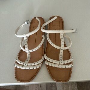 Dolce vita white strap sandals